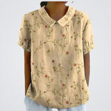 Lina | Blusa em Linho com Estampado Floral