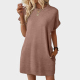 Mia - Vestido de Gola Redonda