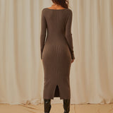 Vestido de Manga Longa
