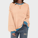 Cláudia - Sweatshirt às Riscas