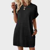 Mia - Vestido de Gola Redonda