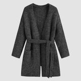Cardigan Solto e Aconchegante com Cinto e Bolsos