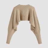 Cardigan Cropped Aconchegante com Botões