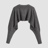 Cardigan Cropped Aconchegante com Botões
