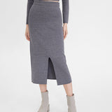Conjunto de 2 Peças: Sweater de Gola Alta e Vestido com Fenda