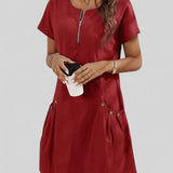 Carla – Vestido Fresco com Bolsos