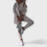 Ella - Conjunto de 3 Peças com Cardigã e Hoodie