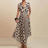 Sara - Vestido Comprido Com Corte Fluido e Bolsos