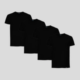 CONJUTO 4 T-SHIRTS BÁSICAS SLIM-FIT