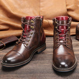 Aaron | Botas Oxford de Couro Premium