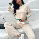 Conjunto de 2 Peças: Sweater em Tricô