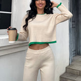 Conjunto de 2 Peças: Sweater em Tricô