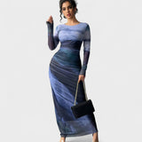Jéssica - Vestido Elegante de Manga Comprida