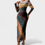 Jéssica - Vestido Elegante de Manga Comprida