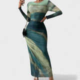 Jéssica - Vestido Elegante de Manga Comprida