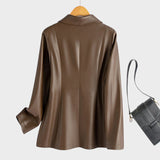 Raquel - Blazer de Cabedal Sintético