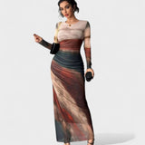 Jéssica - Vestido Elegante de Manga Comprida