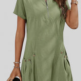 Carla – Vestido Fresco com Bolsos