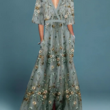 Ofelia - Vestido longo floral elegante