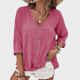Andreia - Blusa de Linho