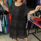 Aria | Vestido de renda de manga curta