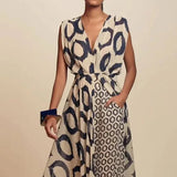 Sara - Vestido Comprido Com Corte Fluido e Bolsos