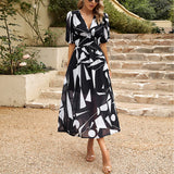 Irene – Vestido Midi com Decote em V