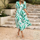 Irene – Vestido Midi com Decote em V