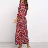 Tânia – Vestido Floral com Decote em V