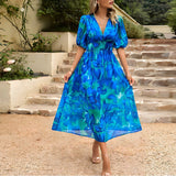 Irene – Vestido Midi com Decote em V