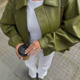 Simone - Casaco de Couro Oversized