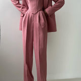 Dolce™ - Conjunto de Três Peças com Blazer Duplo