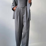 Dolce™ - Conjunto de Três Peças com Blazer Duplo
