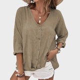 Andreia - Blusa de Linho