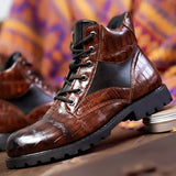 Rendell | Botas de Couro Croco