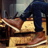 Dustin | Botas de Couro de Inverno