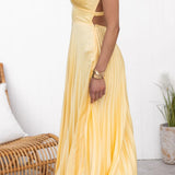 Eva – Vestido  Franzido com Decote em V