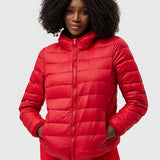 Puffer Casaco Leve com Enchimento de Penas