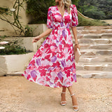 Irene – Vestido Midi com Decote em V