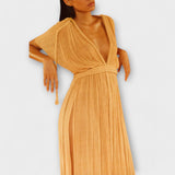 Vestido Maxi Kimono de Estilo Grego