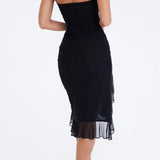 Carlota | Vestido Midi com Folhos