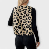 Clara - Colete Elegante com Estampa de Leopardo