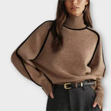 Emilie - Sweater Elegante de Gola Alta e Macio