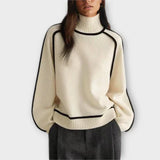 Emilie - Sweater Elegante de Gola Alta e Macio