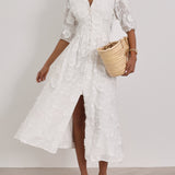 Celeste - Vestido Bordado Floral