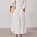 Celeste - Vestido Bordado Floral
