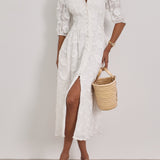Celeste - Vestido Bordado Floral