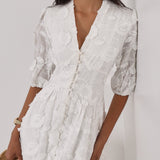 Celeste - Vestido Bordado Floral
