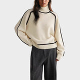 Bárbara - Blusa de Malha com Gola Alta