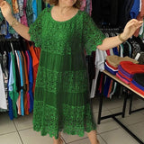 Aria | Vestido de renda de manga curta
